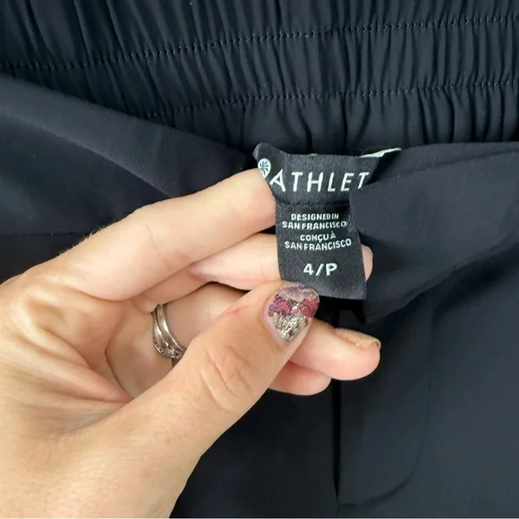 Athleta Pinnacle Trousers Black Size 4P NWT - Picture 4 of 5